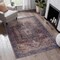 Edge Collections - 4' x 6' - Multicolor - Area Rugs Washable rug Low-Pile Non-Slip Non-Shedding Foldable Kid & Pet Friendly - 1 Piece